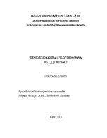 Diplomdarbs 'Uzņēmējdarbības pilnveidošana metālapstrādes uzņēmumā', 1.