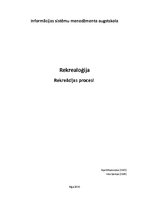 Konspekts 'Rekrealoģija, rekreācijas procesi', 1.