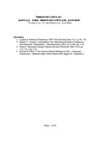 Eseja 'Demokratizācija: partiju loma demokratizācijas procesā.Divpartiju un daudzpartij', 1.