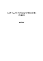 Referāts 'Datu valsts inspekcijas tiesiskais statuss', 1.
