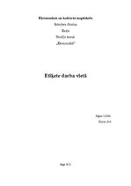 Eseja 'Etiķete darba vietā', 1.