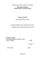 Referāts 'Trīs Latvijas komercbanku salīdzinošs raksturojums', 1.