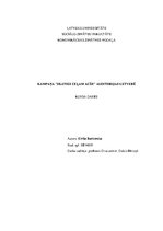 Referāts 'Kampaņa "Skaties ceļam acīs!" auditorijas uztverē', 1.