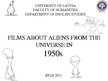 Prezentācija 'Films About Aliens in 1950s', 1.