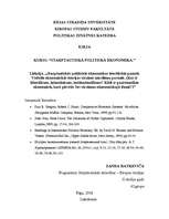 Konspekts 'Starptautiskās politiskās ekonomikas teorētiskie pamati. Vadošie ekonomiskās teo', 1.