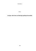 Referāts 'Latvijas valsts loma un funkcijas jauktajā ekonomikā', 1.