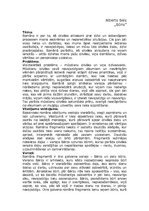 Konspekts 'Prozas analīze - Alberts Bels "Būris"', 1.