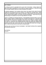 Eseja 'Letter of Motivation', 1.