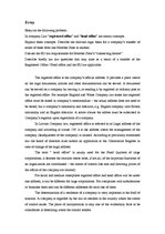 Eseja 'Relevant Legal Basis for a Company’s Transfer of Either of These from one Member', 1.