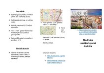Konspekts 'Madrides neatkārtojamā kultūra', 1.