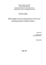 Referāts 'Ēdienu piegādes serviss kā nozīmīgs uzņēmuma “Pica LuLū”  mārketinga pasākumu ko', 1.
