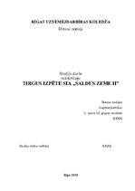 Referāts 'Tirgus izpēte SIA "Saldus Zeme II"', 1.