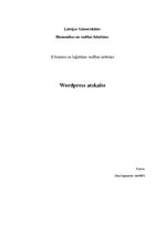 Paraugs 'WordPress analīze', 1.