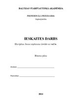 Biznesa plāns 'Biznesa plāns', 1.