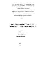 Konspekts 'Senāko pasaules valstu saimniecība un sabiedrība', 1.