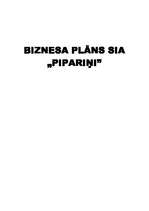 Biznesa plāns 'Biznesa plāns SIA "Pipariņi"', 1.