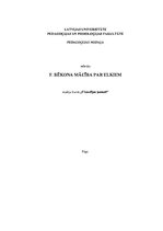 Referāts 'F.Bēkona mācība par elkiem', 1.