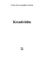 Referāts 'Kreativitāte', 1.
