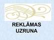 Prezentācija 'Reklāmas uzruna', 1.