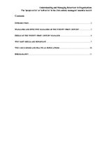 Eseja 'Behavior in Organizations', 1.