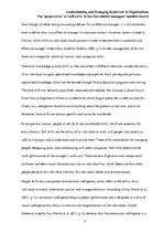 Eseja 'Behavior in Organizations', 5.