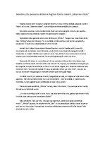 Eseja 'Sievietes jūtu pasaules atklāsme Regīnas Ezeras novelē "Sātanisks stāsts"', 1.