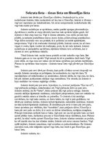 Eseja 'Sokrata lieta - tiesas lieta un filosofijas lieta', 1.