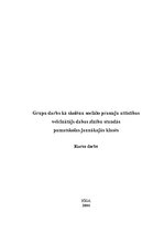 Referāts 'Grupu darbs kā skolēnu sociālo prasmju attīstības veicinātājs dabas zinību stund', 1.