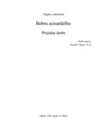 Referāts 'Bebru aizsardzība', 1.