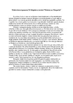 Eseja 'Modernisma izpausmes Mihaila Bulgakova romānā "Meistars un Margarita"', 1.