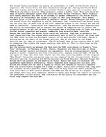 Eseja 'Short report outlining the reasons why the USA developed the policy of containme', 1.