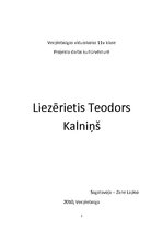 Referāts 'Liezērietis Teodors Kalniņš', 1.