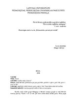 Konspekts 'Dabaszinību pamati pirmsskolā', 1.