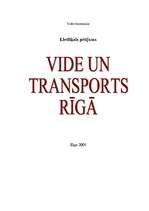 Referāts 'Vide un transports Rīgā', 1.
