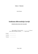 Referāts 'Ienākumu diferenciācija', 25.