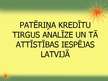 Diplomdarbs 'Patēriņa kredītu tirgus analīze un tā attīstības iespējas Latvijā', 95.