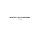 Referāts 'Polijas valsts varas dalīšanas sistēma', 1.
