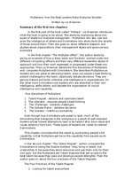 Konspekts 'Multipliers: How the Best Leaders Make Everyone Smarter', 1.