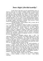 Eseja 'Dante Aligjēri "Dievišķā komēdija"', 1.