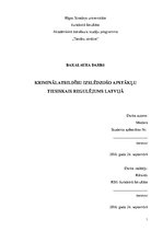 Diplomdarbs 'Kriminālatbildību izslēdzošo apstākļu tiesiskais regulējums Latvijā', 1.