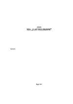 Referāts 'SIA Lattelekom', 1.