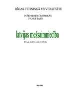 Referāts 'Latvijas mežsaimniecība', 1.