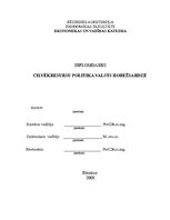 Diplomdarbs 'Cilvēkresursu politika valsts robežsardzē', 1.