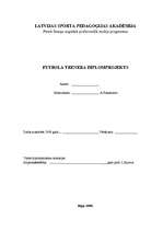 Referāts 'Futbola trenera diplomprojekts', 1.