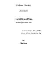 Referāts 'Globālā sasilšana ', 1.
