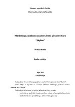 Referāts 'Mārketinga pasākumu analīze klientu piesaistei bārā "Skyline"', 1.
