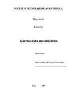 Eseja 'Kārtība dabā un sabiedrībā', 1.
