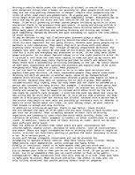 Eseja 'Drinking and Driving', 1.