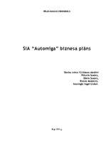 Biznesa plāns 'SIA "Automiga"', 1.