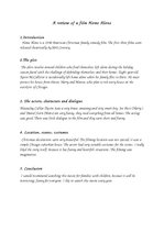 Konspekts 'A Review of a Film "Home Alone"', 1.
